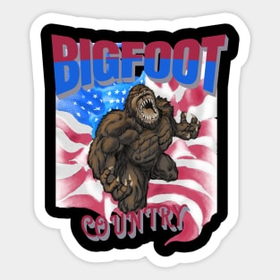 Bigfoot country Sticker